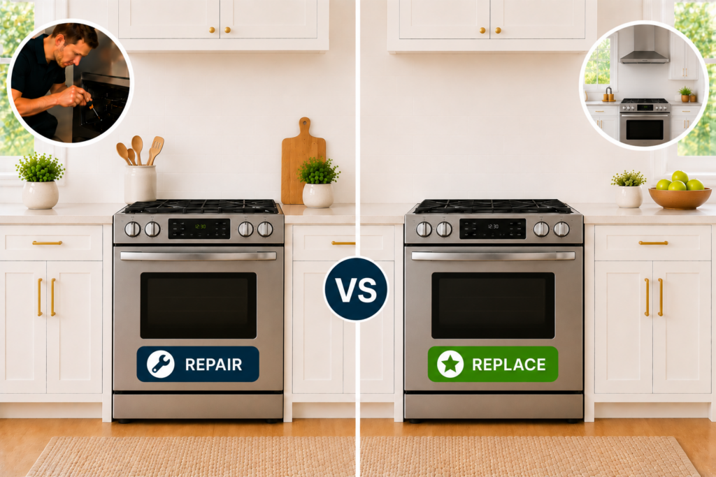 dacor range repair or replace