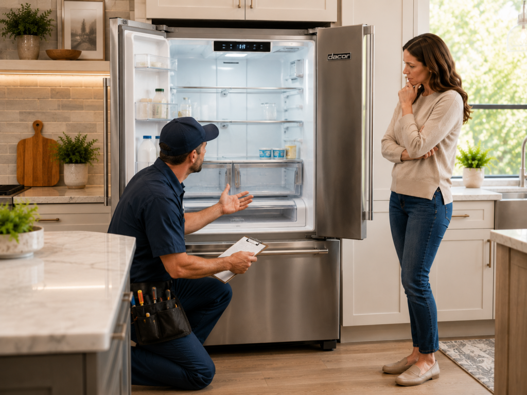 dacor fridge not cooling