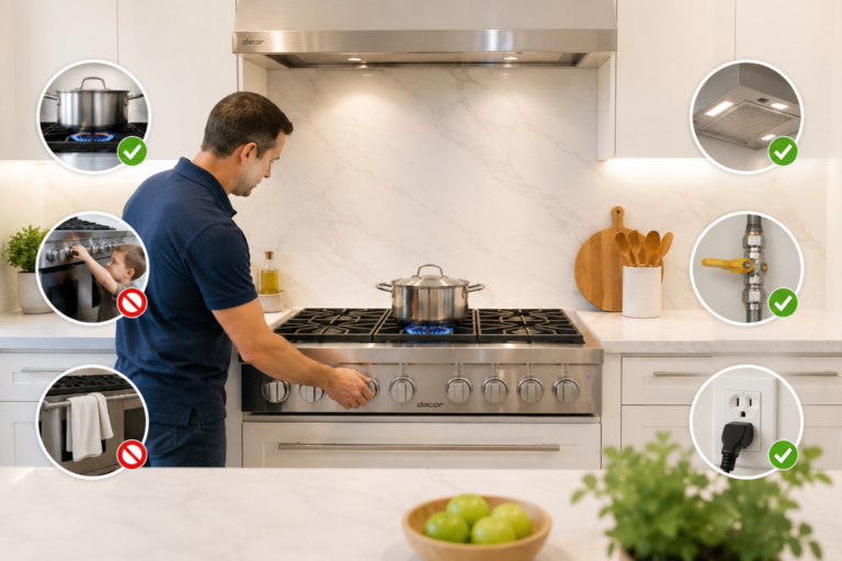 dacor gas range safety