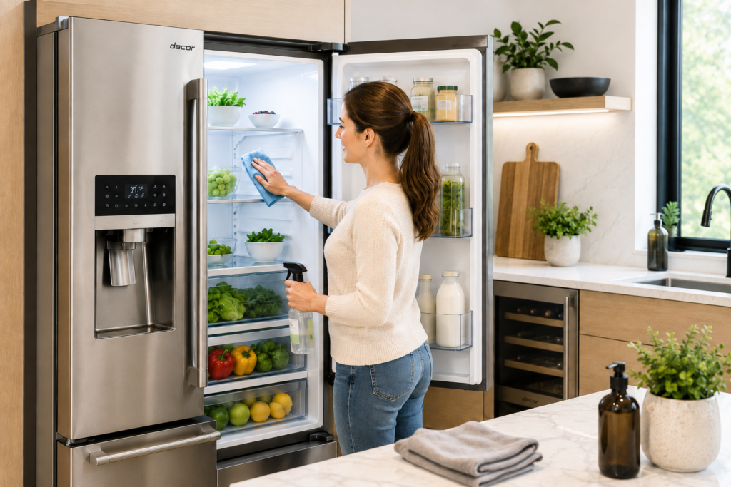 dacor fridge cleaning and care