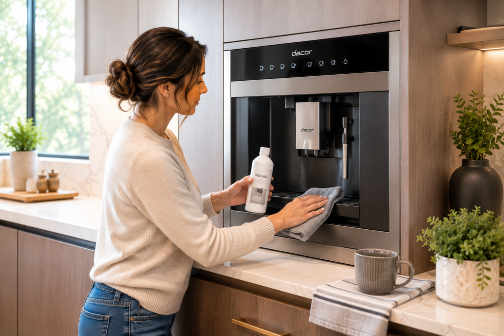 dacor coffee machine cleaning guide